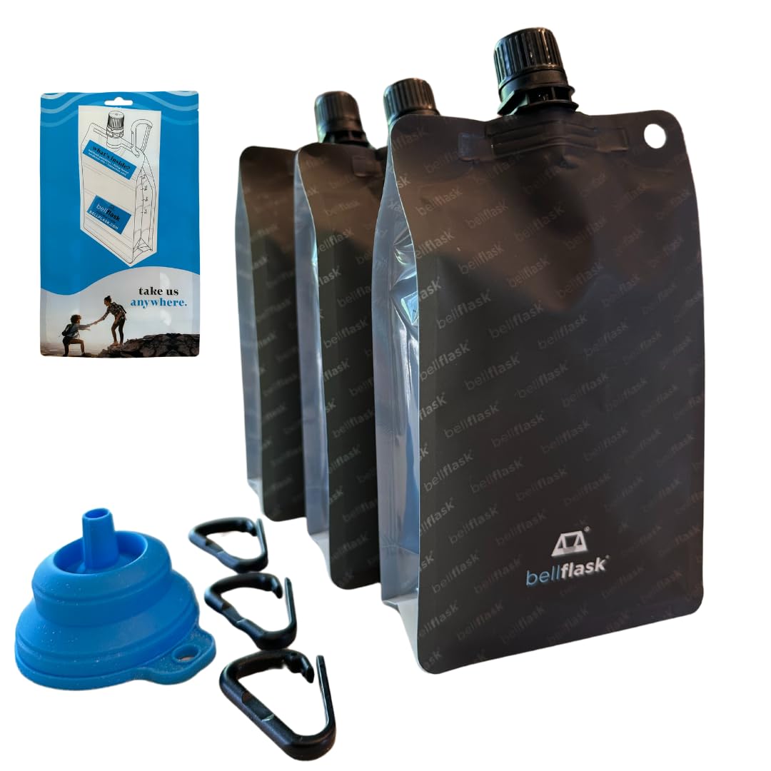 BellFlask 15oz flexible bottle demonstrates lightweight portability for concerts and trips.