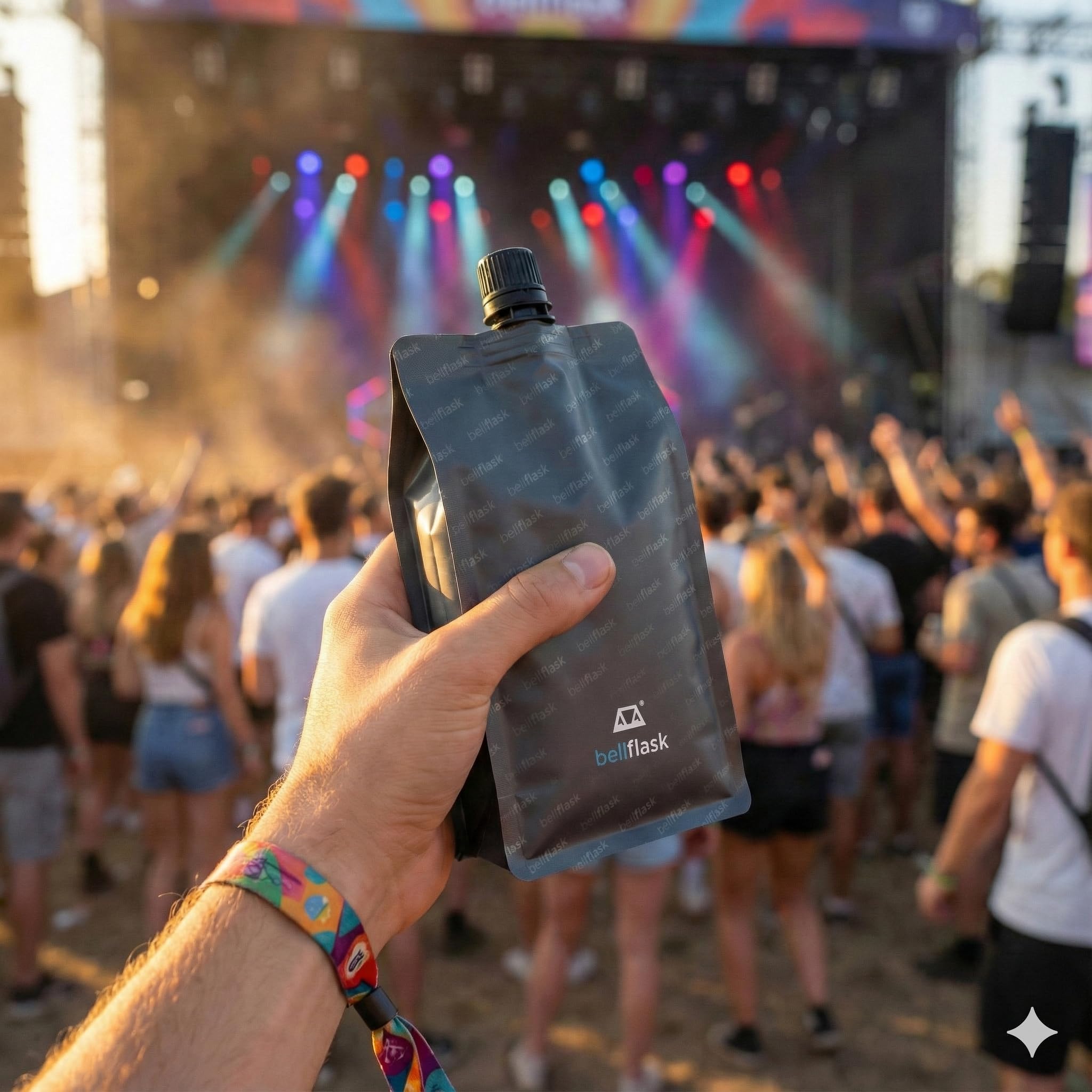 BellFlask collapsible bottle saves space in purses and backpacks.
