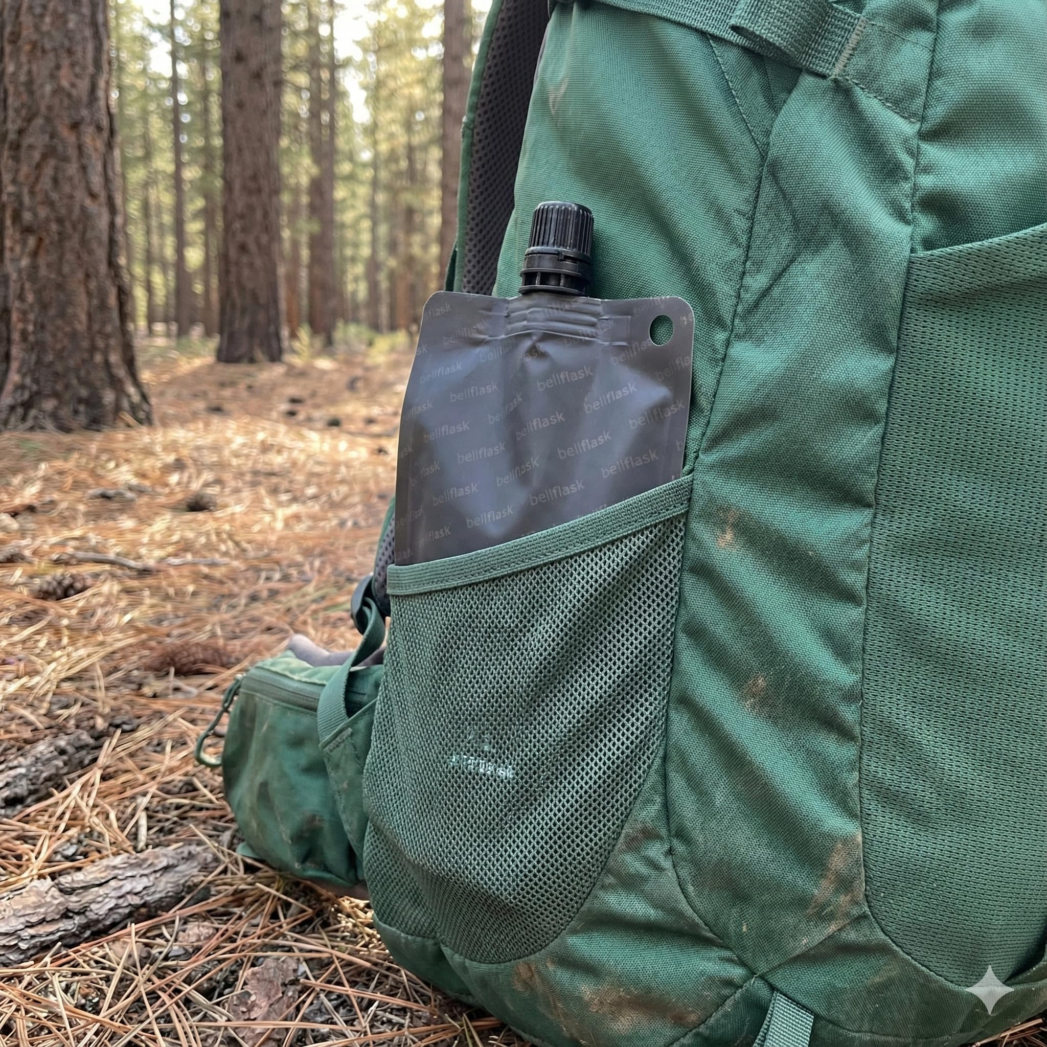 BellFlask ultra-compact profile fits in jackets and purses.