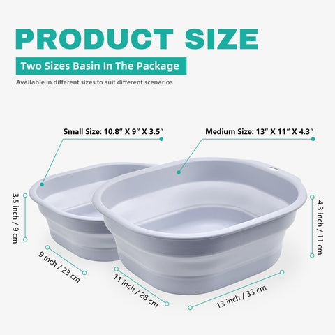 Bellglee collapsible wash basin small used for baby bottle washing at home