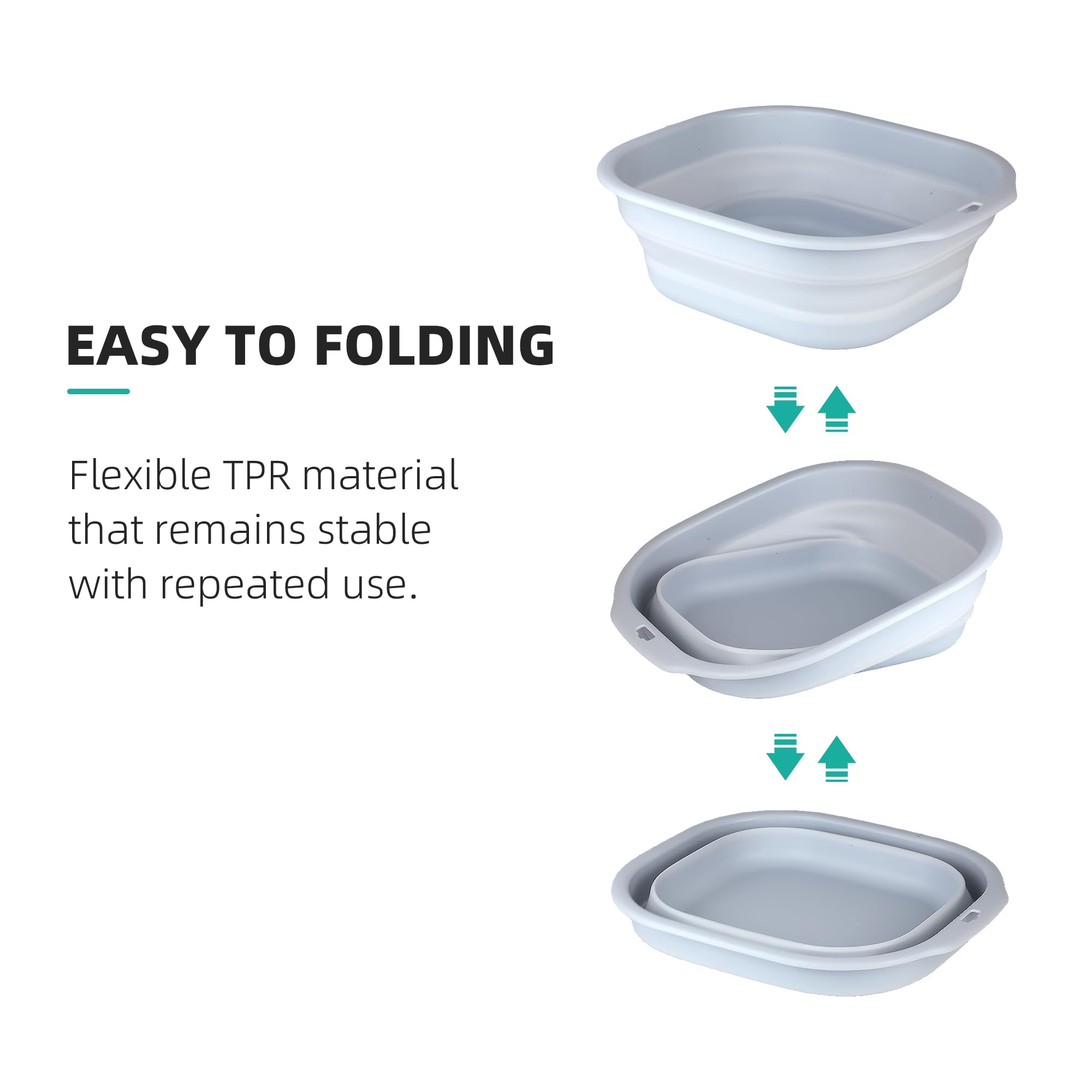 Bellglee collapsible wash basin being carried as a lightweight portable solution