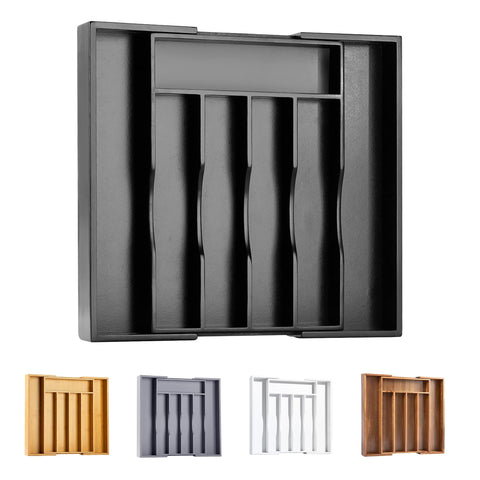 Bellsal bamboo silverware drawer expandable 10-15in for a perfect fit.