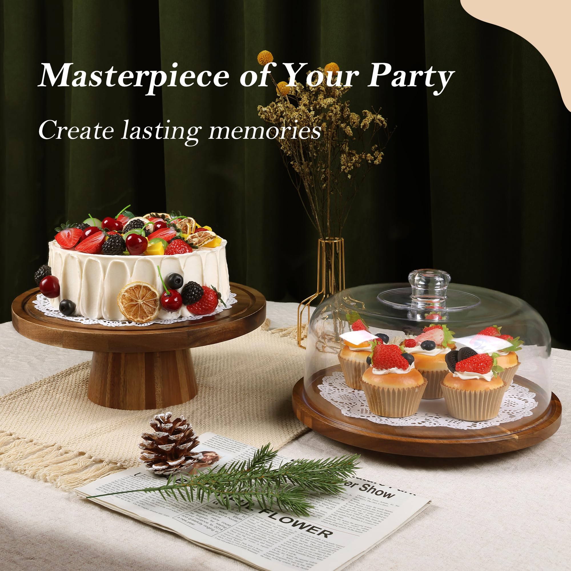 Bellsal shatterproof lid protects pastries while keeping presentation clear.