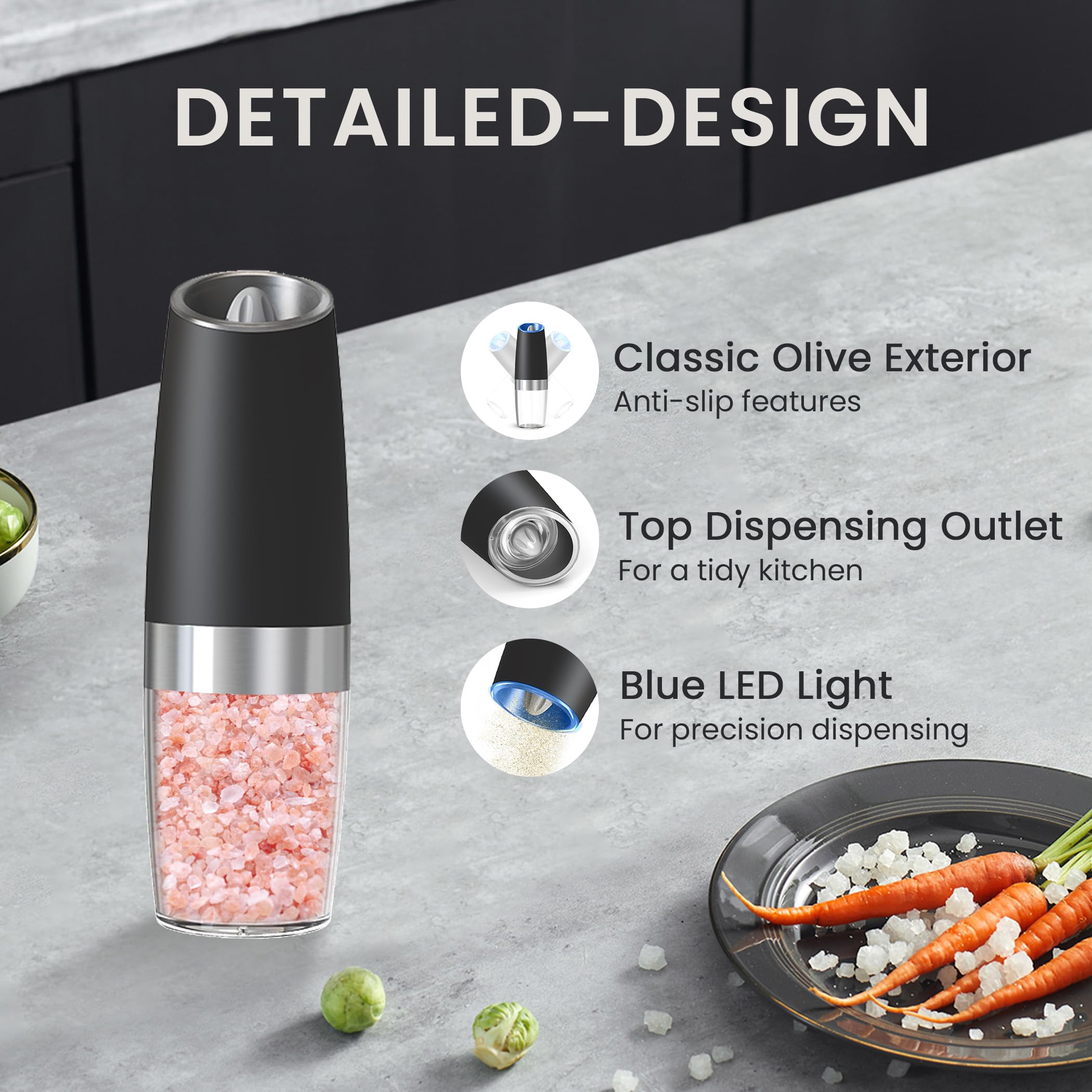 Belrigo top-facing outlet helps prevent spills during refilling