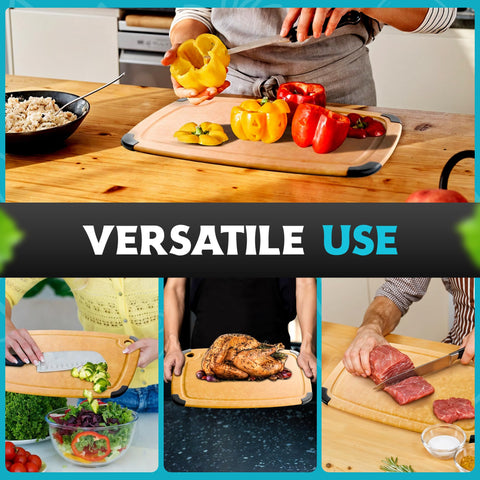 Belwares cutting board with hanging hole design for easy storage.