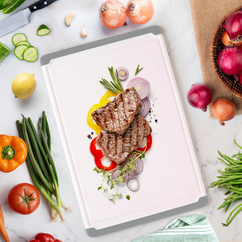 Belwares large cutting board grey storage-ready after use.