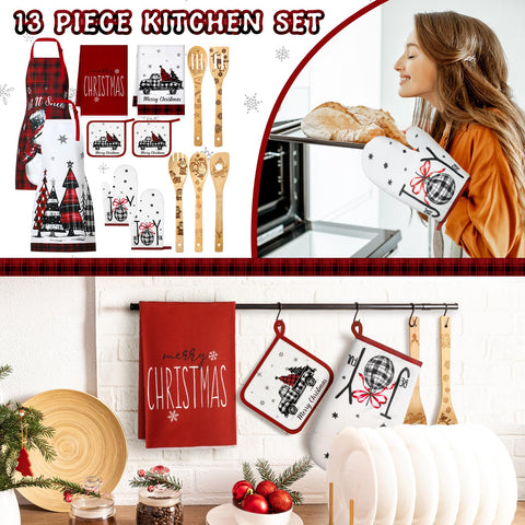 Bencailor Christmas kitchen towels soft and absorbent for quick cleanup