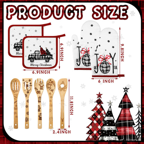 Bencailor Christmas pot holders providing hot-spot protection with holiday charm
