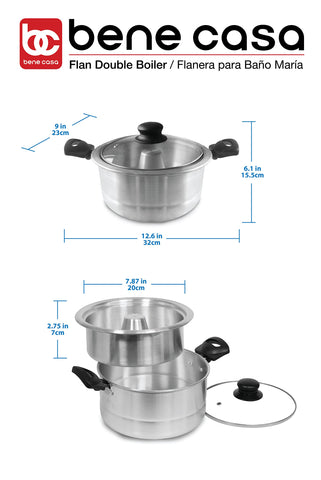 Bene Casa 8-inch inner pan for even browning and custard texture.