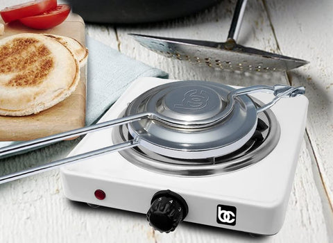 Bene Casa press used for pies, showcasing versatile outdoor cooking option.
