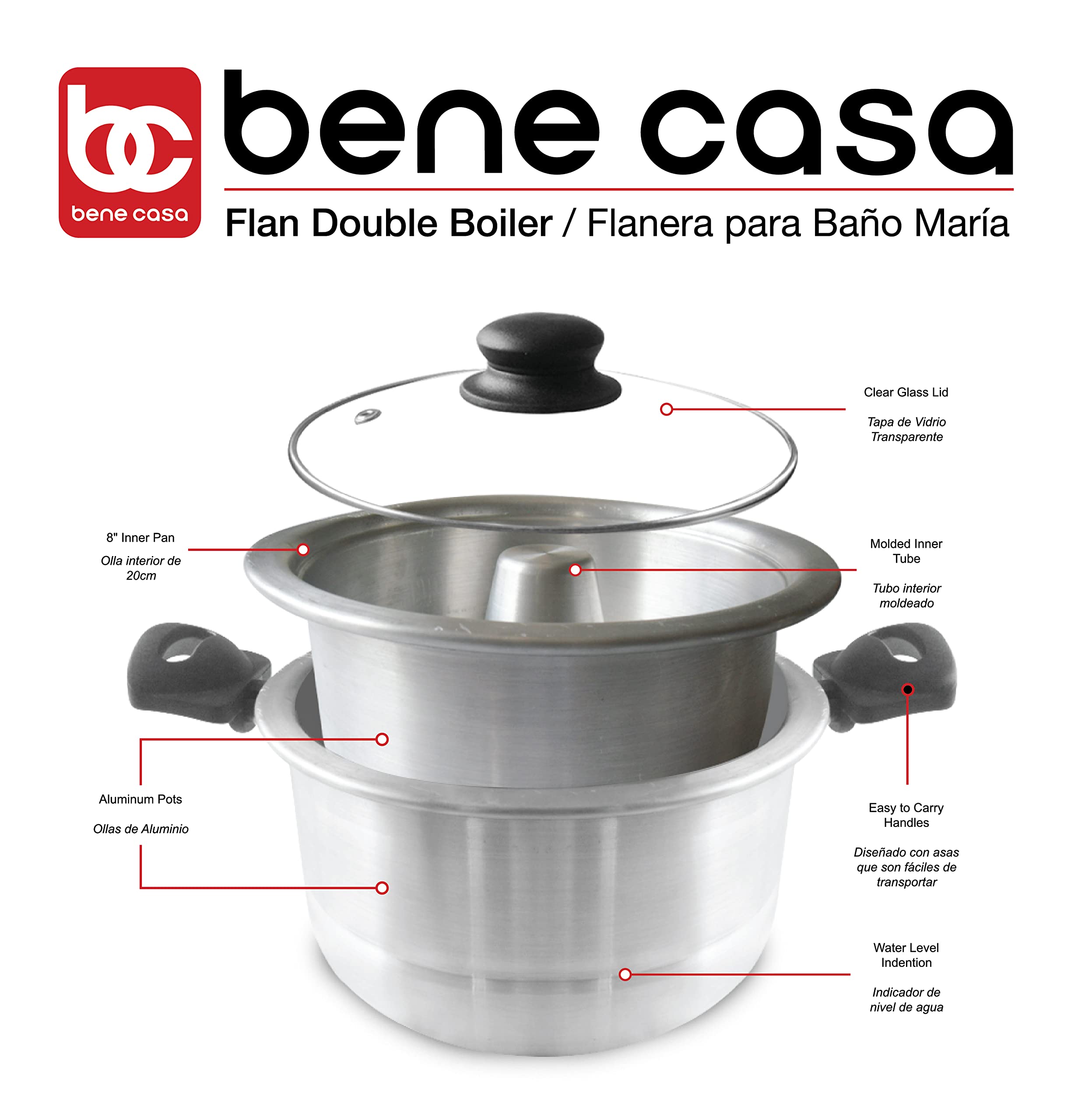 Bene Casa glass lid provides clear progress monitoring during baking.