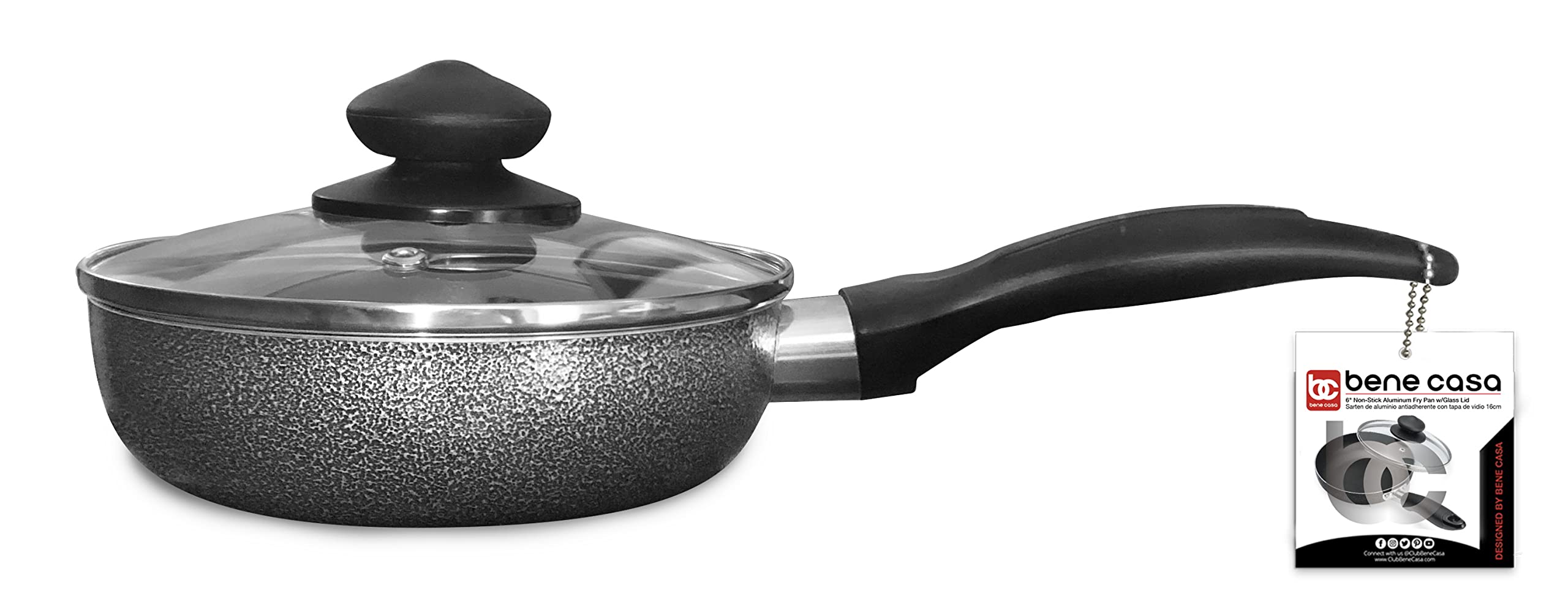Bene Casa safety-focused design protects hands during cooking.