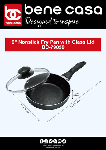 Bene Casa sturdy ergonomic handle provides a secure grip.