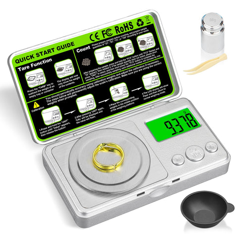 Benechef high-precision scale top-view with 0.001 g accuracy