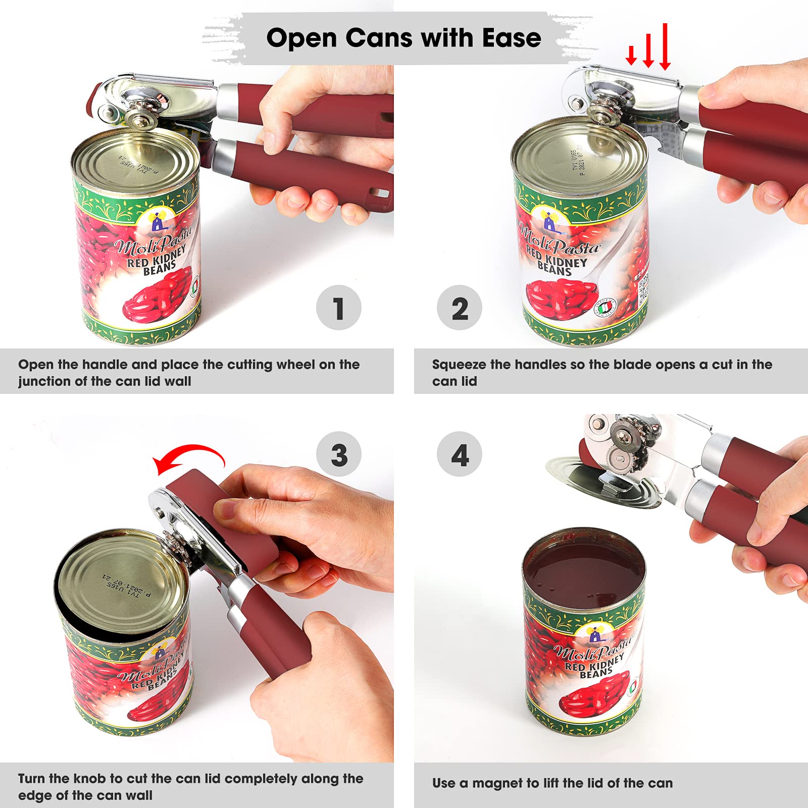 Beneno built-in bottle opener adds convenience for quick drinks.
