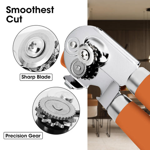 Beneno heavy-duty opener featuring 360-degree knob for effortless turning.