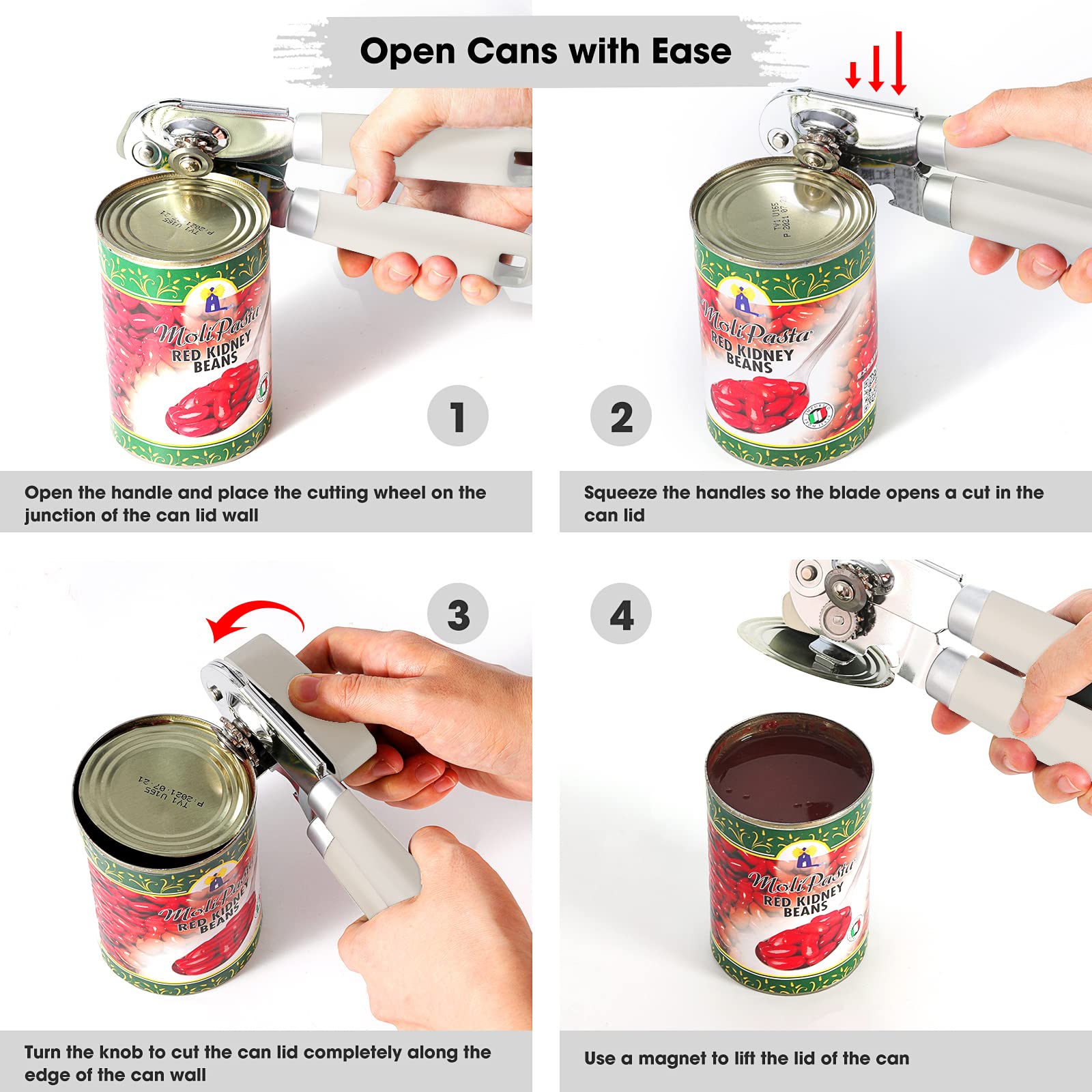 Beneno built-in bottle opener feature for easy drink opening.