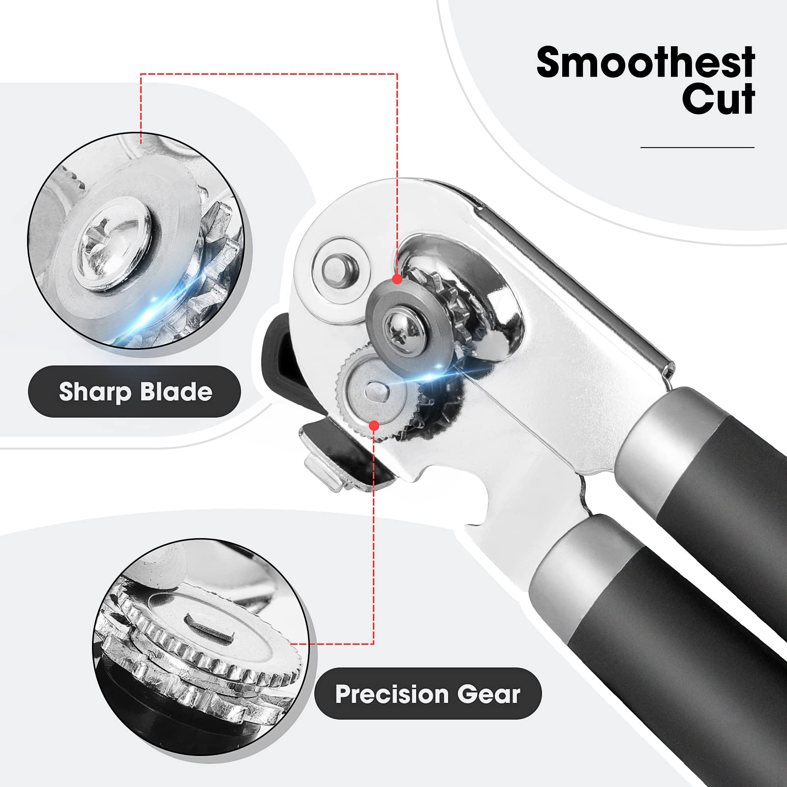 Beneno soft grip handle provides non-slip comfort even when hands are oily.