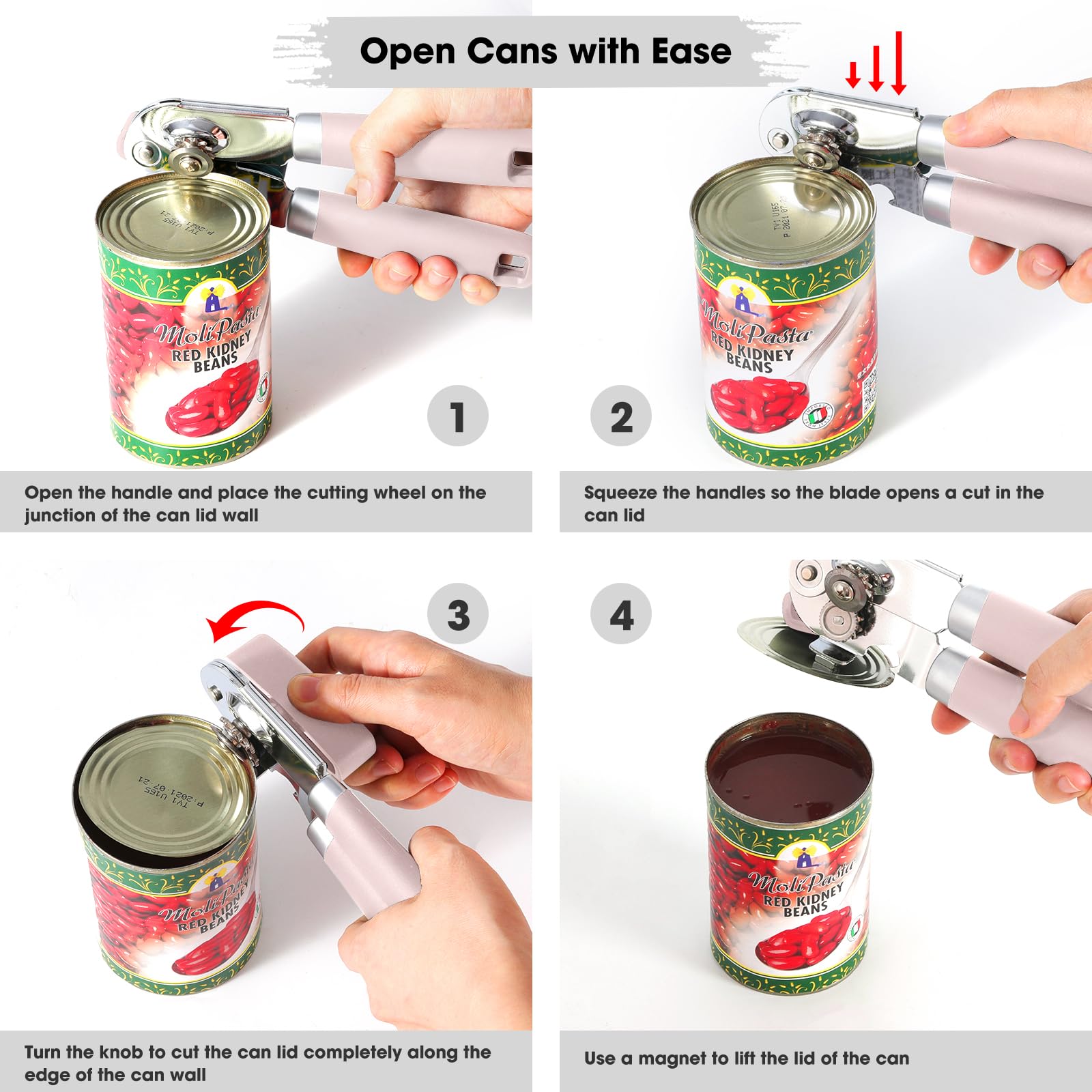 Beneno opener focusing on precision gears for smooth cutting