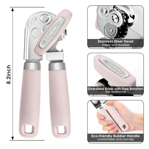 Beneno opener showing soft grip handle for comfortable control