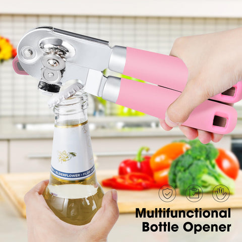 Beneno magnetic-lid-puller keeps lids away from fingers after cutting.