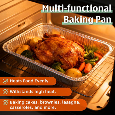 Benestanti easy-cleanup disposable pan ideal for parties and catering.