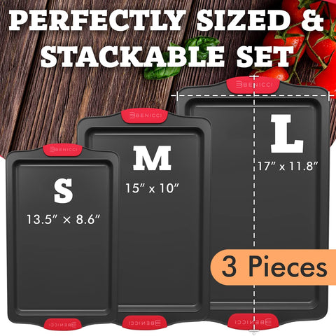 Benicci BPA-free bakeware offering durable carbon steel construction and reliable release.