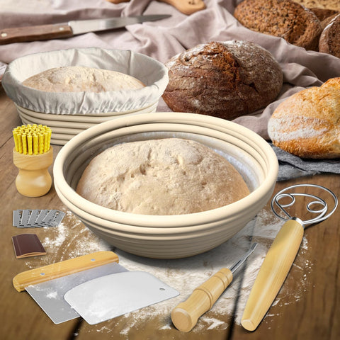 Benicci complete baking supplies kit for ready-to-use bread making sessions.