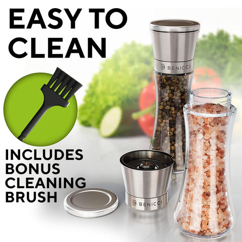 Benicci sleek stainless design suits modern kitchens and dining tables.