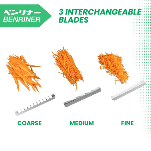Benriner blades pop out for easy cleaning and sharpening