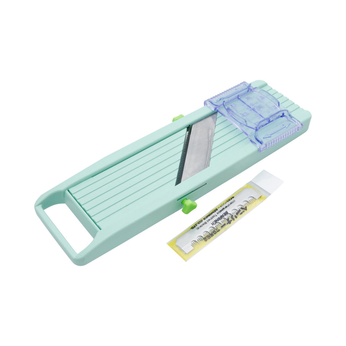 Benriner Japanese Vegetable Slicer old version – angled view highlights compact design for easy storage.