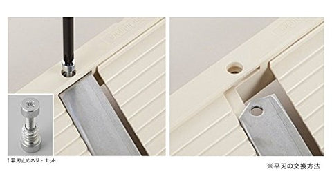 Benriner Jumbo Mandoline comfortable handle reduces fatigue during extended use.
