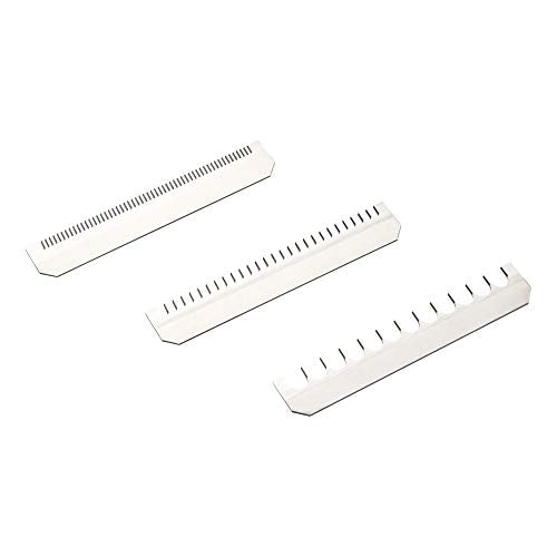 Benriner mandoline coarse-tooth-blade enables chunky cuts like fries and rustic wedges.