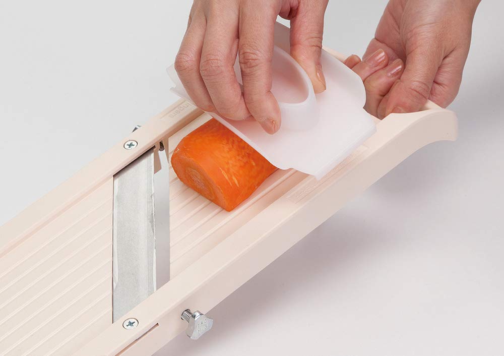 Benriner Super Standard Madoline Slicer Almond lightweight kit reduces hand fatigue