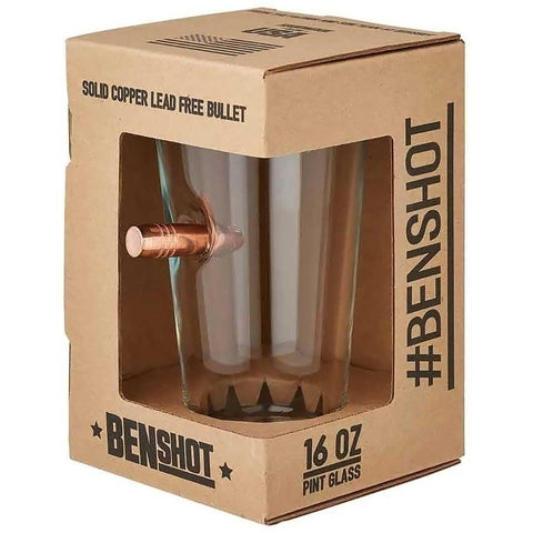 BenShot real 50 BMG bullet glass for a distinctive statement and safe use