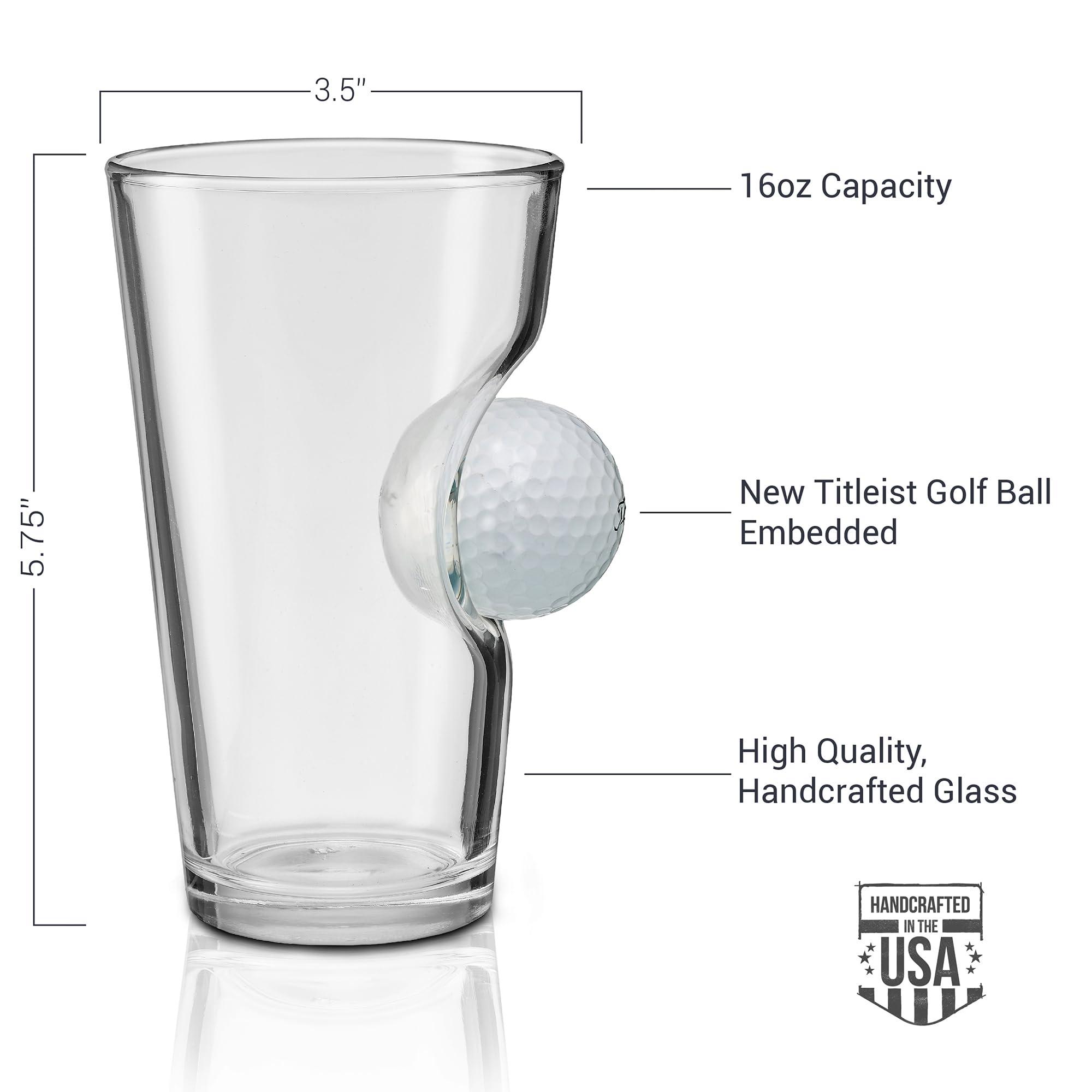 Handmade in Wisconsin at a BenShot glass workshop, showcasing US craftsmanship