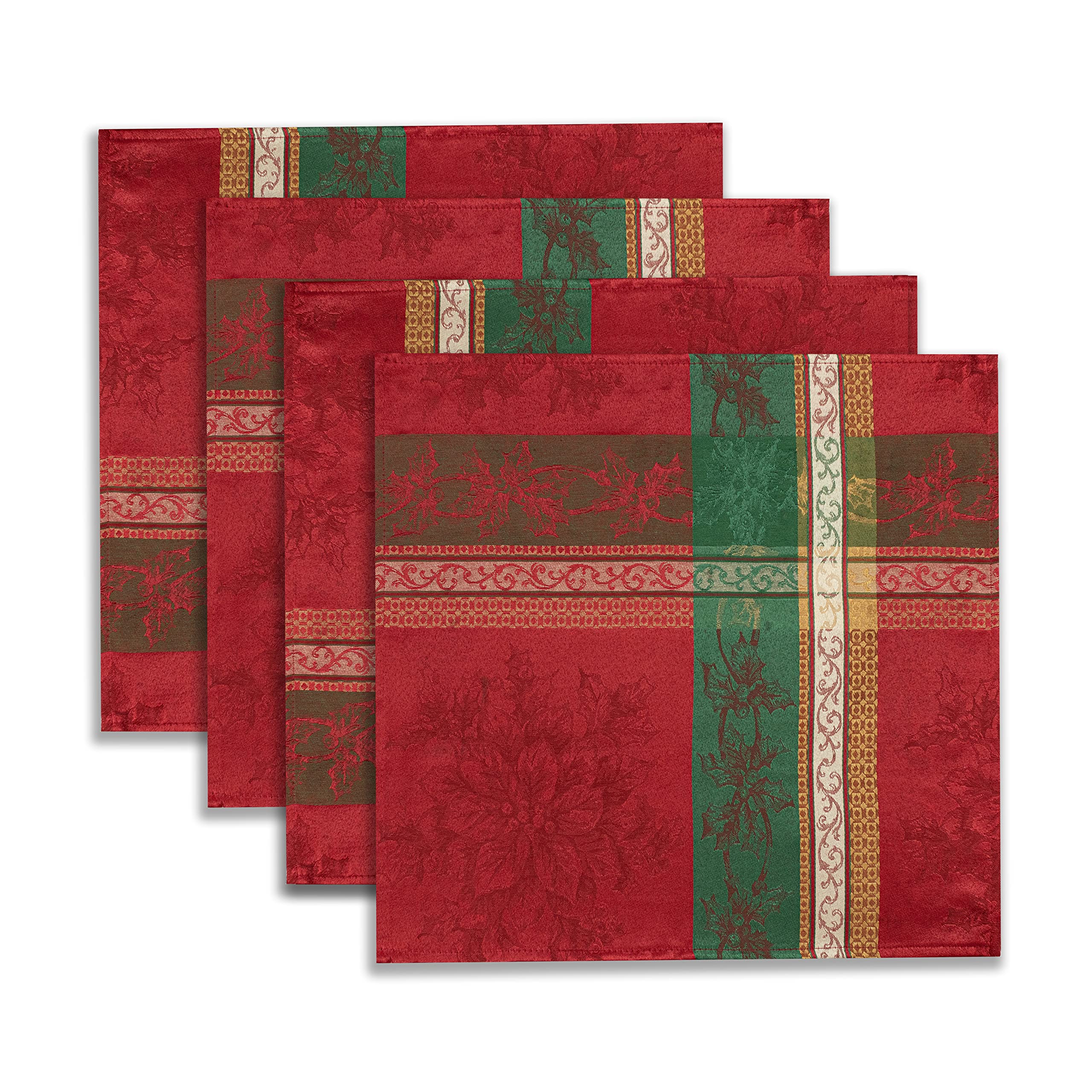 Benson Mills Holiday Legacy napkins in plaid colorway for elegant dining.