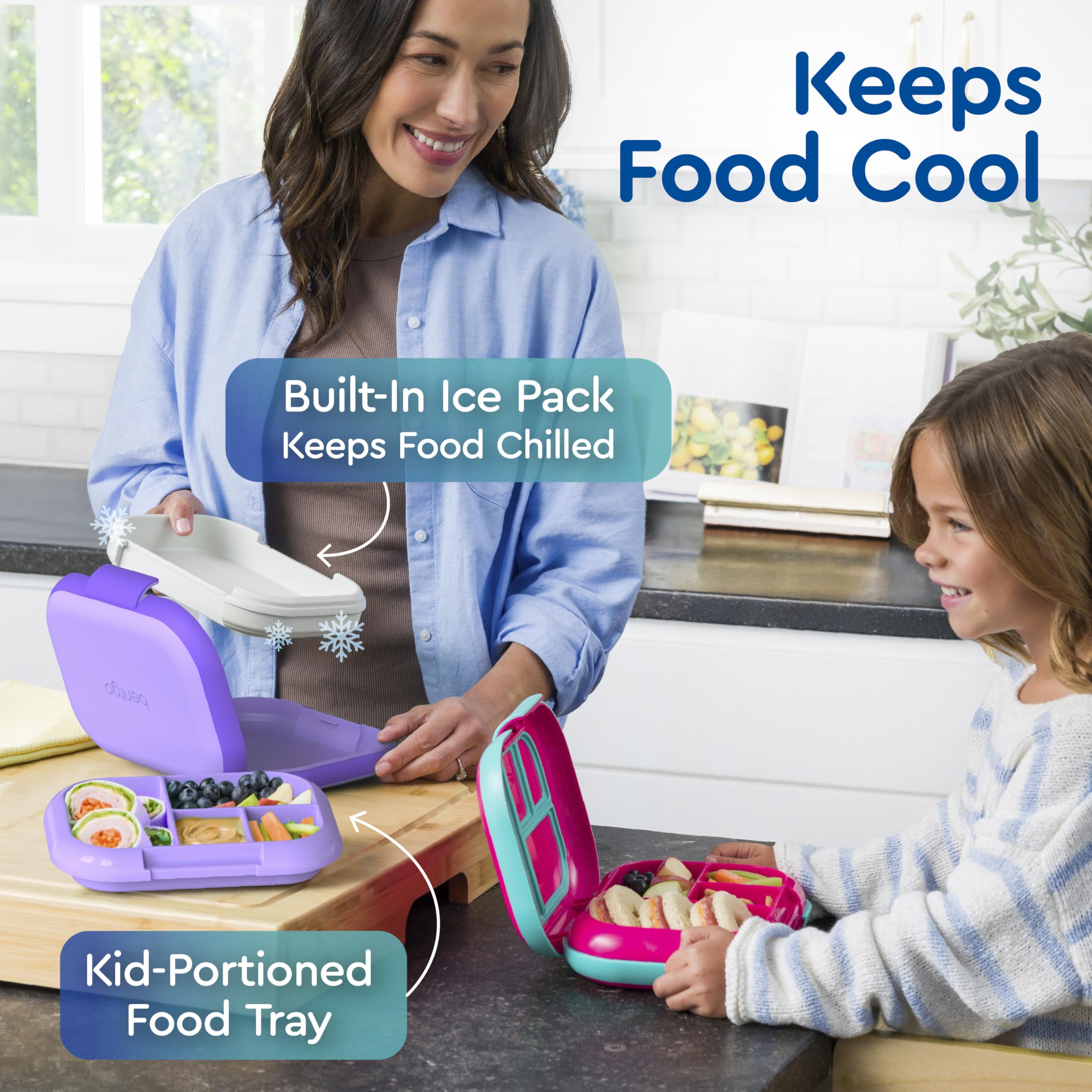 Bentgo Chill 4-compartment tray keeps foods separated