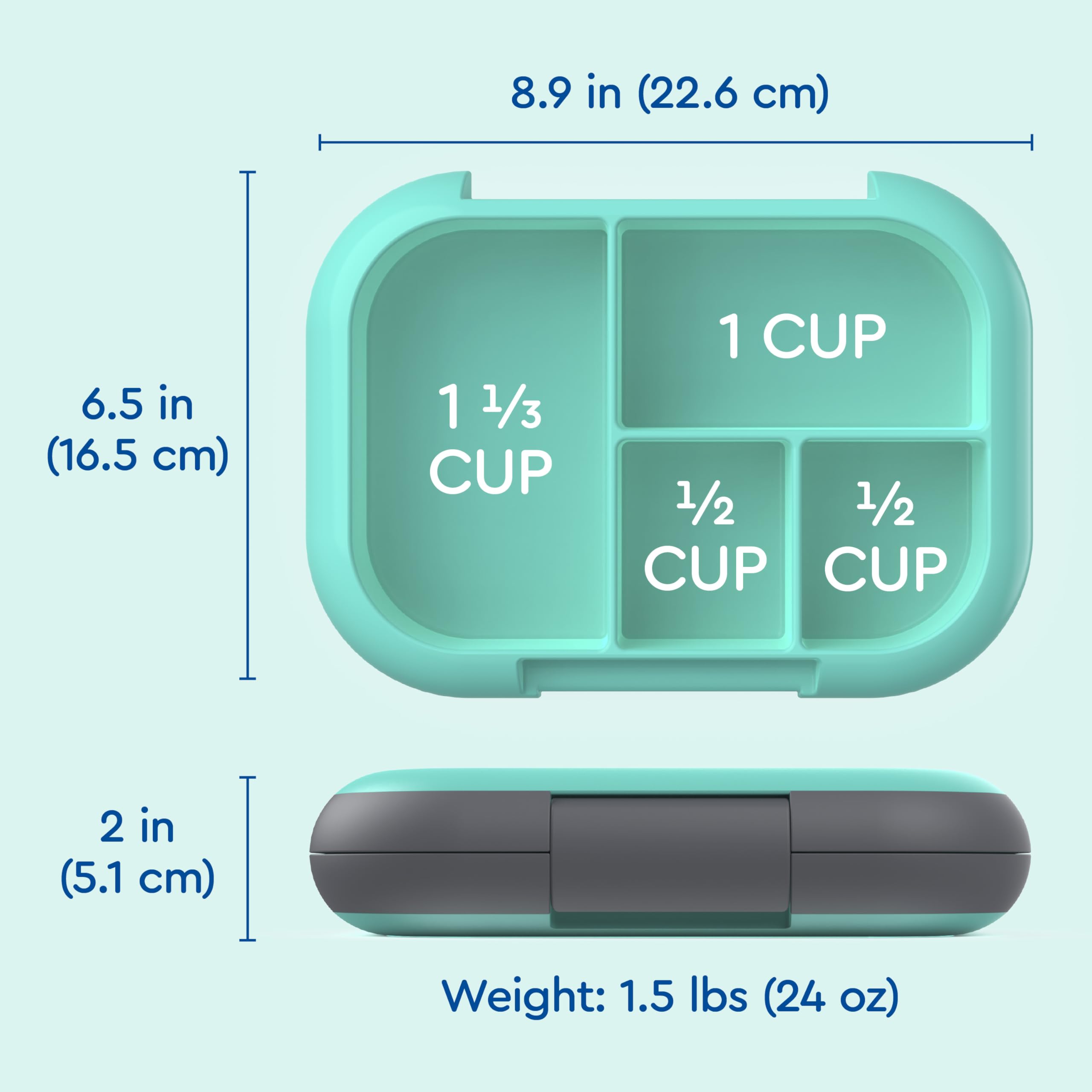 Bentgo Chill Kids ideal size for ages three to seven.