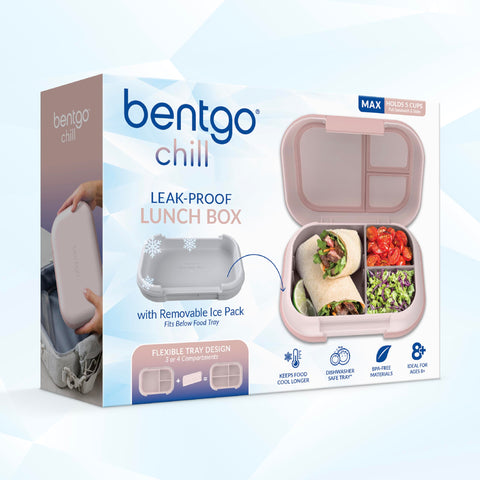 Bentgo Chill Max includes ice pack and tray for ready-to-use meals