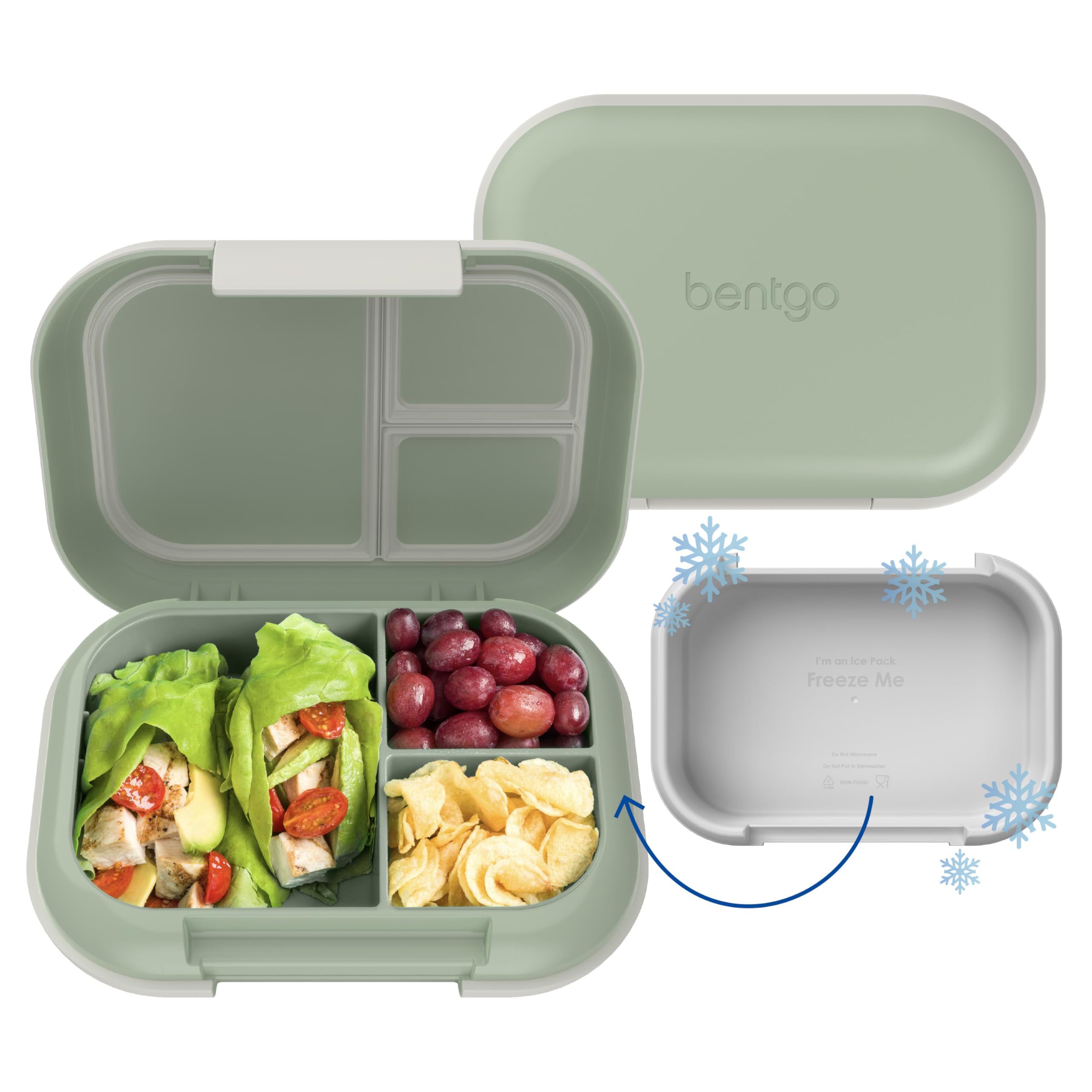 Bentgo Chill Max lunch box with open lid showing spacious 5-cup capacity for meals
