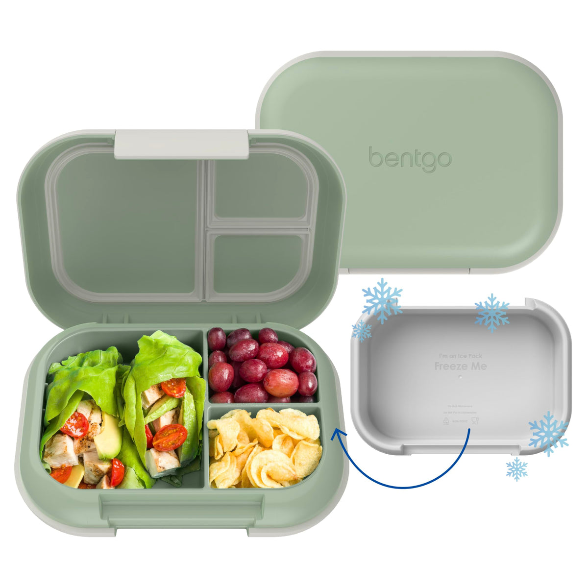 Bentgo Chill Max lunch box with open lid showing spacious 5-cup capacity for meals