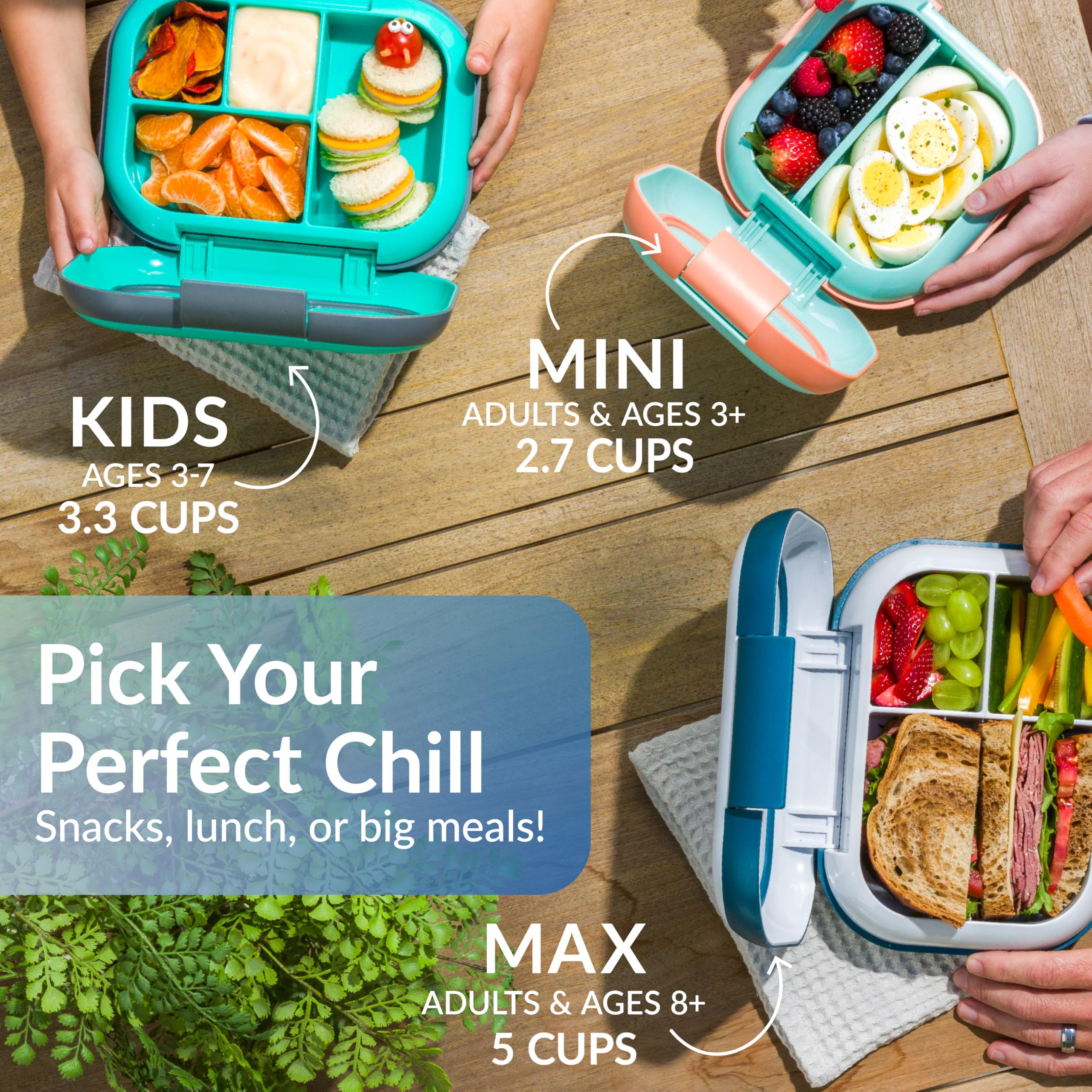 Bentgo Chill Mini divider option enables two portions.