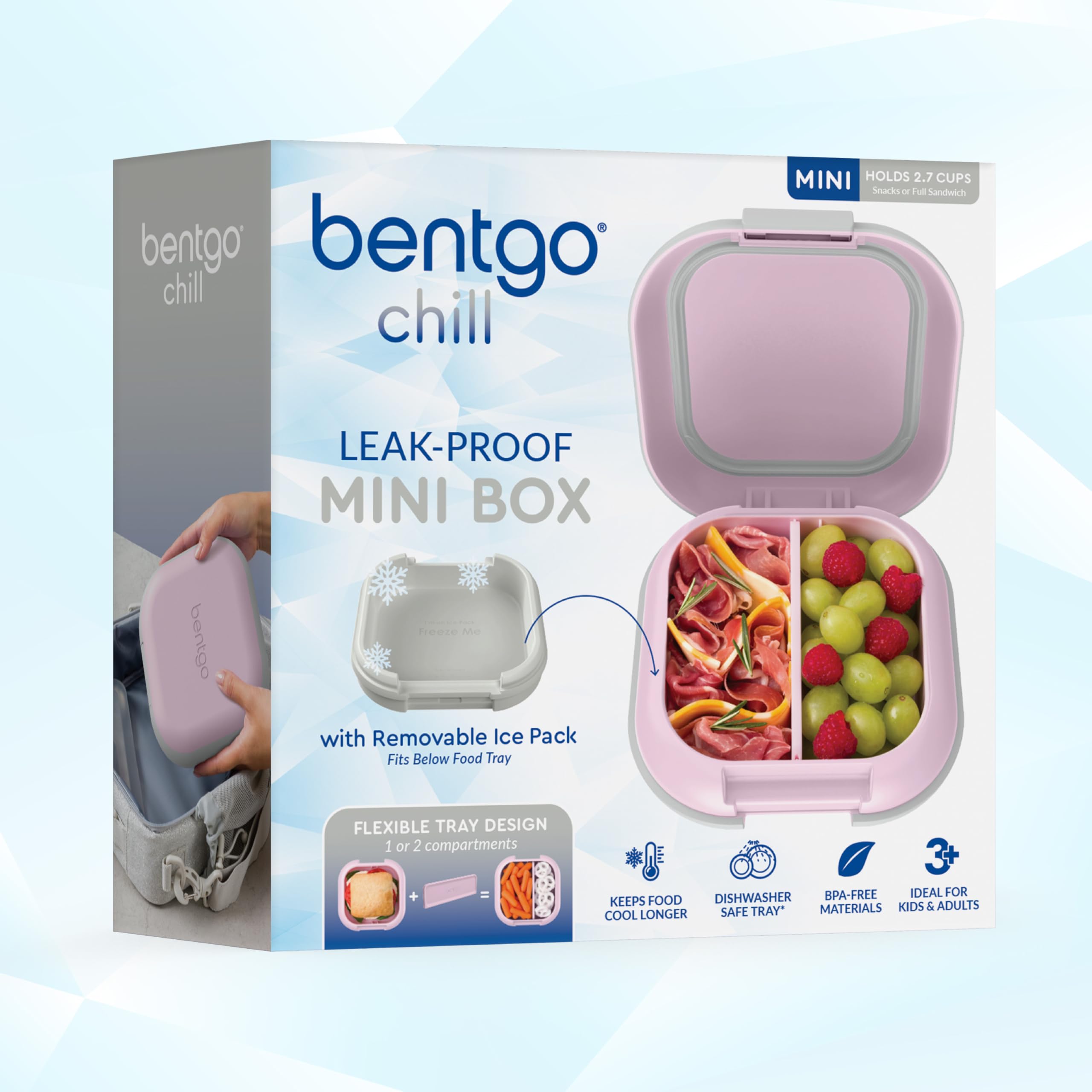 Bentgo Chill Mini Lilac Mist color adds a bright, kid-friendly vibe