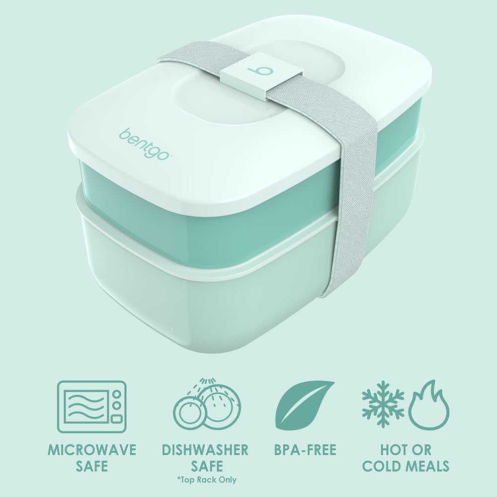 Bentgo Classic built-in utensil set keeps cutlery handy during busy days.