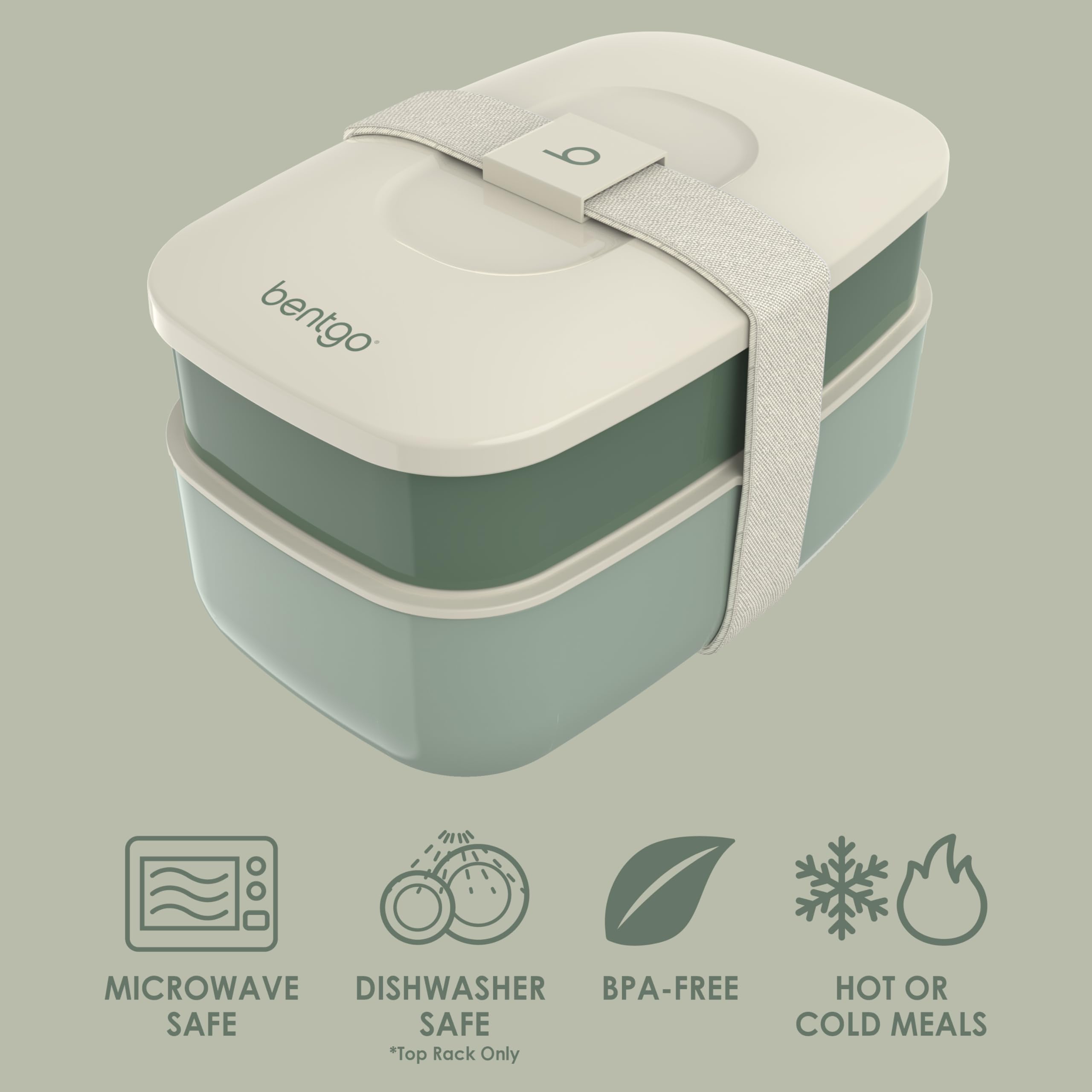 Bentgo Classic built-in utensil set ready to grab and go