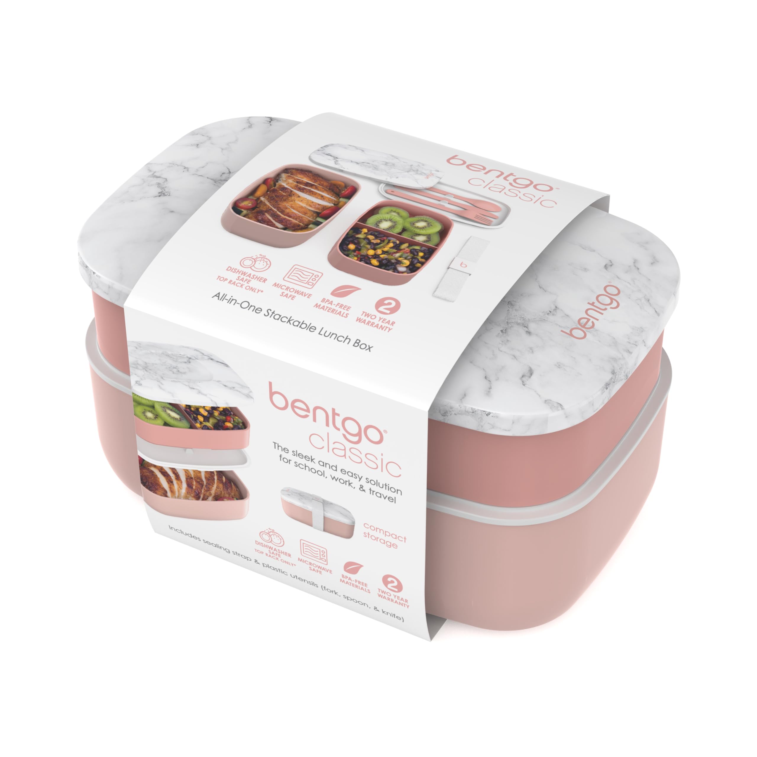 Bentgo Classic built-in utensils included for convenient meals