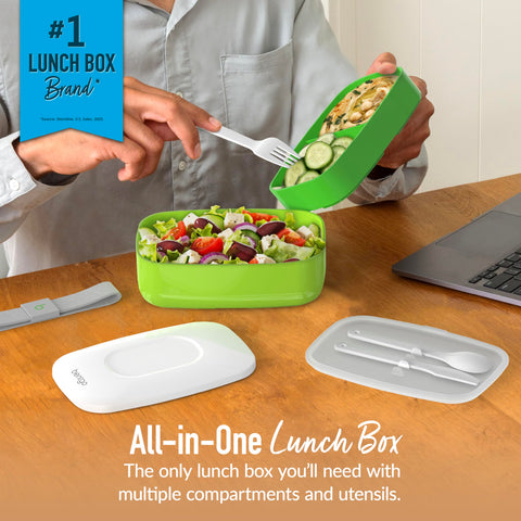 Bentgo Classic built-in utensils simplify packing and reduce clutter.