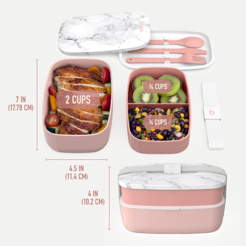 Bentgo Classic dishwasher-safe components for easy cleanup