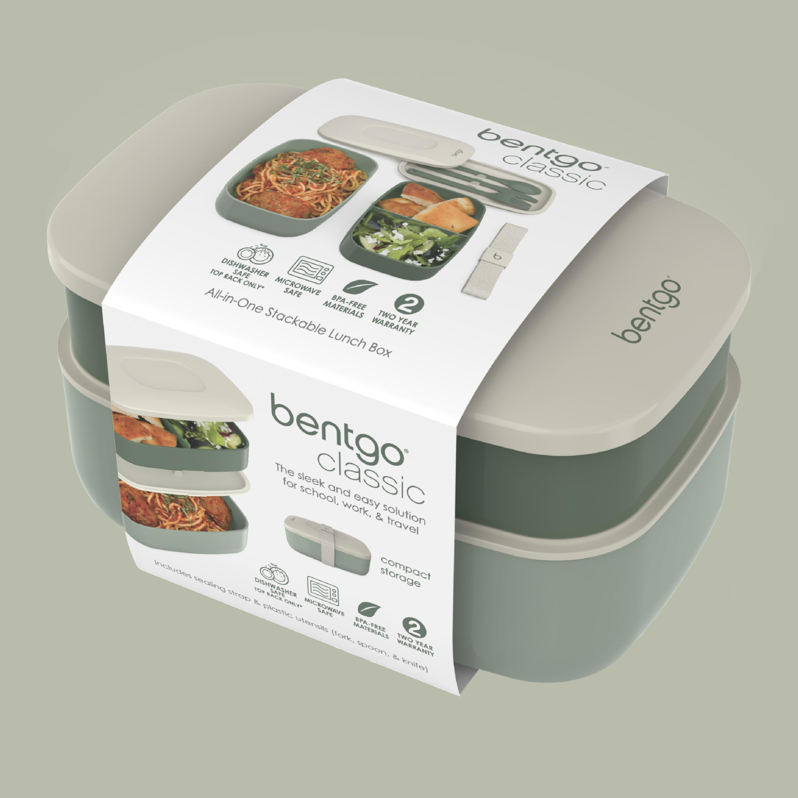 Bentgo Classic dishwasher-safe main containers for easy cleaning